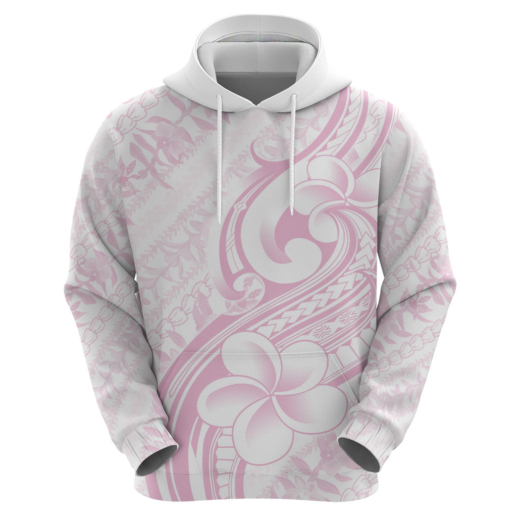 Hawaii Plumeria Lokelani Pikake Lei Hoodie Poni Mama Polynesian Tattoo