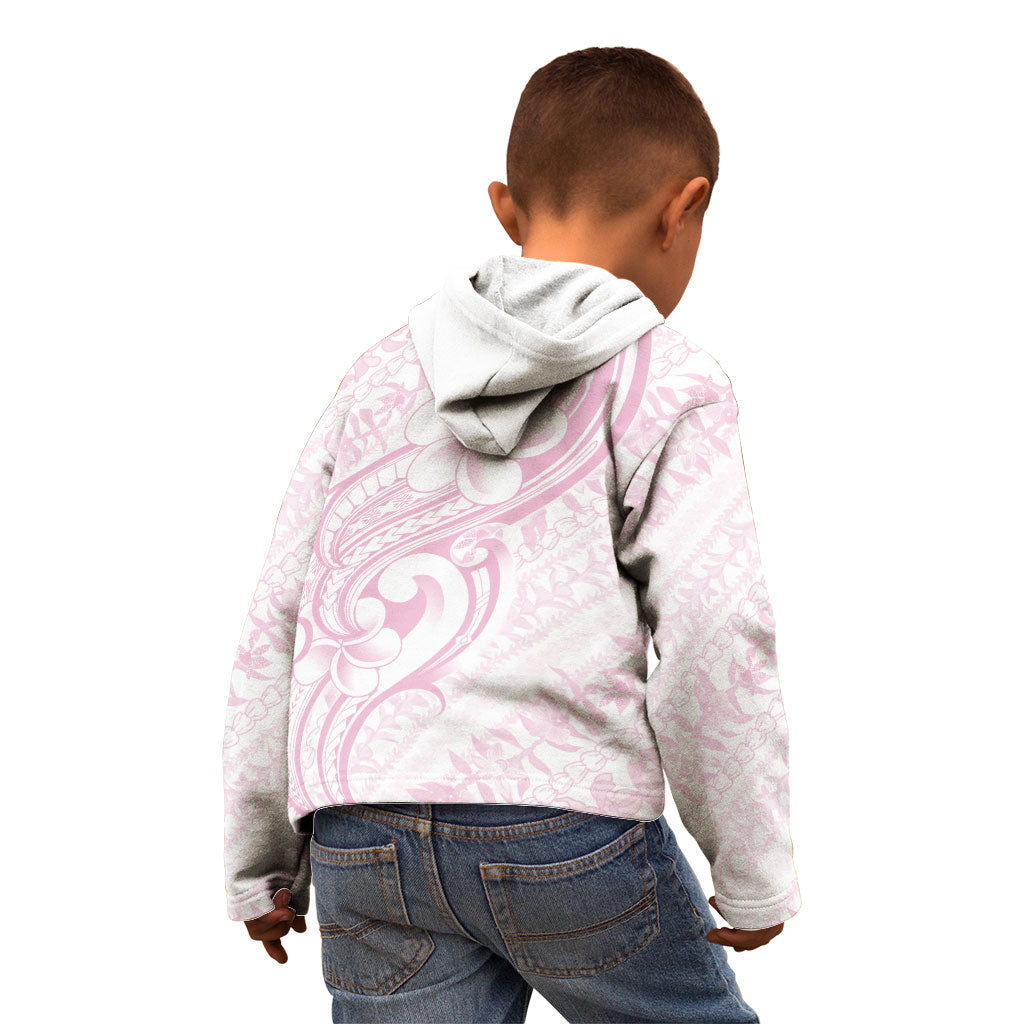 Hawaii Plumeria Lokelani Pikake Lei Kid Hoodie Poni Mama Polynesian Tattoo LT9 - Polynesian Pride