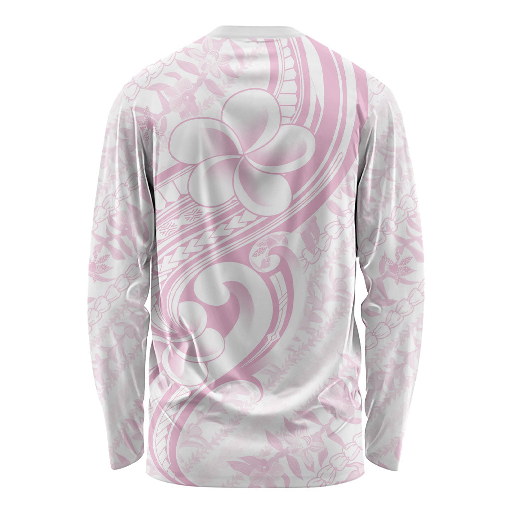 Hawaii Plumeria Lokelani Pikake Lei Long Sleeve Shirt Poni Mama Polynesian Tattoo