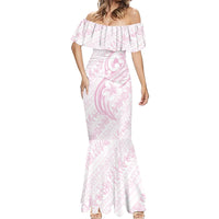 Hawaii Plumeria Lokelani Pikake Lei Mermaid Dress Poni Mama Polynesian Tattoo LT9 - Polynesian Pride