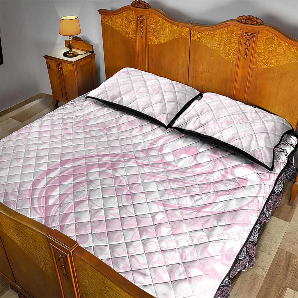 Hawaii Plumeria Lokelani Pikake Lei Quilt Bed Set Poni Mama Polynesian Tattoo