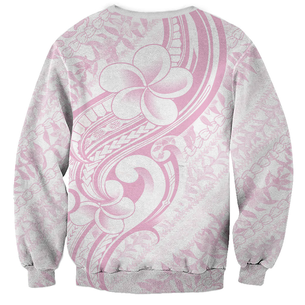 Hawaii Plumeria Lokelani Pikake Lei Sweatshirt Poni Mama Polynesian Tattoo