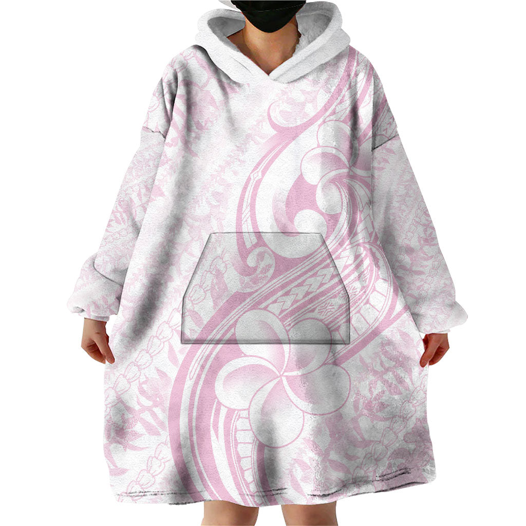 Hawaii Plumeria Lokelani Pikake Lei Wearable Blanket Hoodie Poni Mama Polynesian Tattoo LT9 - Polynesian Pride