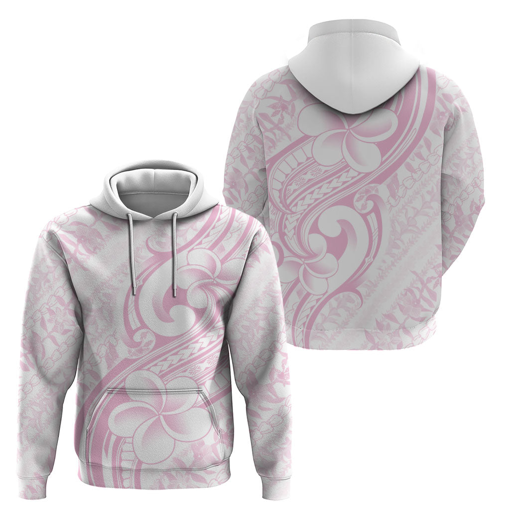 Hawaii Plumeria Lokelani Pikake Lei Zip Hoodie Poni Mama Polynesian Tattoo LT9 - Polynesian Pride