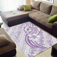 Hawaii Plumeria Lokelani Pikake Lei Area Rug Poni Polynesian Tattoo