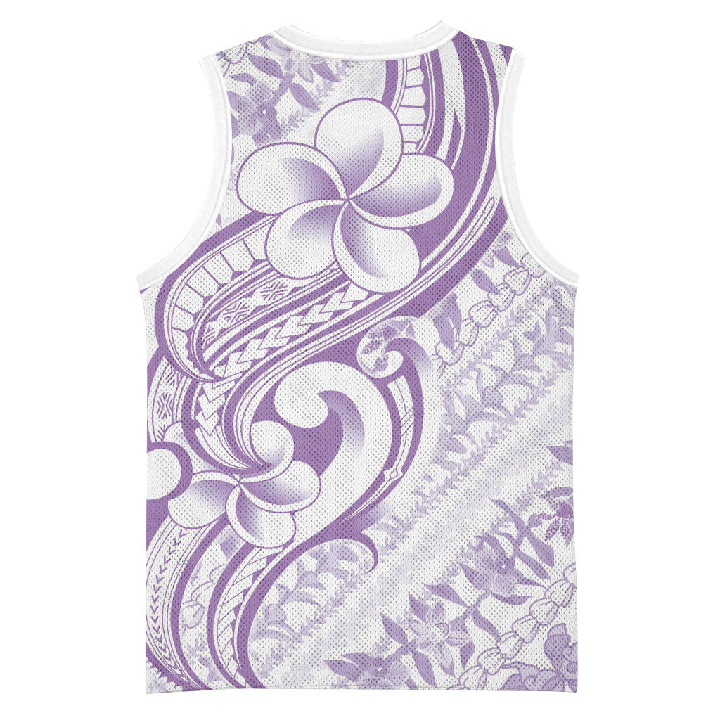 Hawaii Plumeria Lokelani Pikake Lei Basketball Jersey Poni Polynesian Tattoo