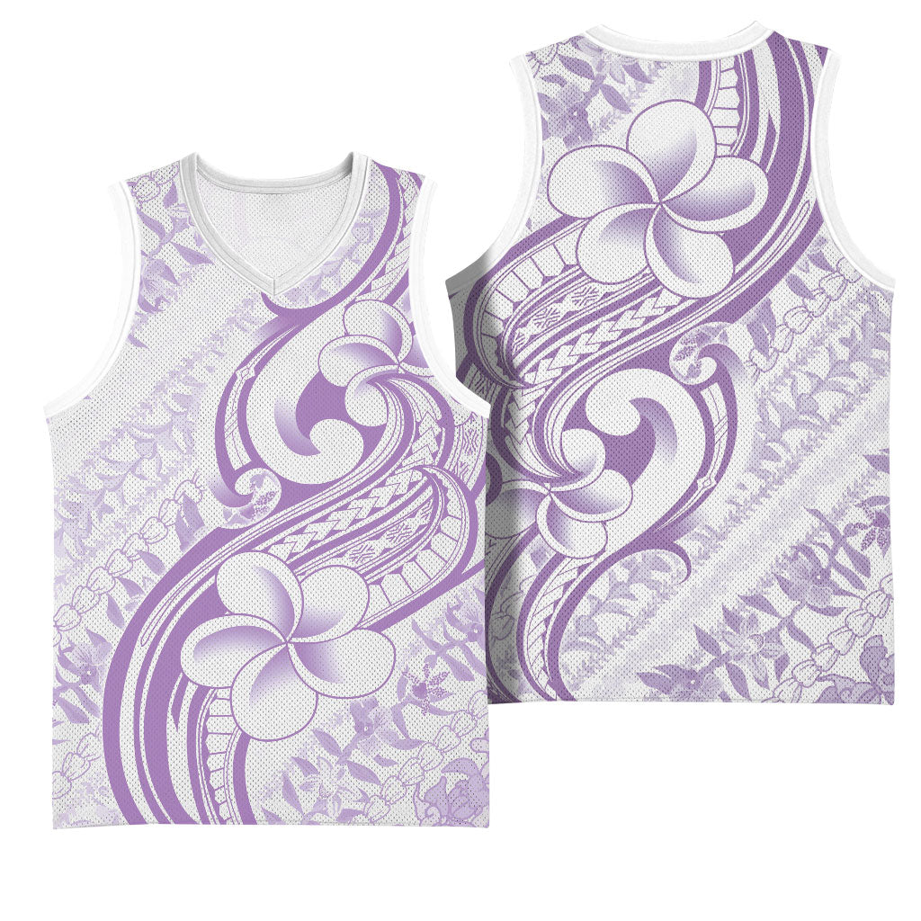 Hawaii Plumeria Lokelani Pikake Lei Basketball Jersey Poni Polynesian Tattoo