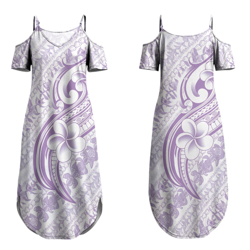 Hawaii Plumeria Lokelani Pikake Lei Couples Matching Summer Maxi Dress and Long Sleeve Button Shirt Poni Polynesian Tattoo LT9 - Polynesian Pride