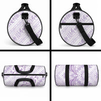 Hawaii Plumeria Lokelani Pikake Lei Duffle Bag Poni Polynesian Tattoo LT9 - Polynesian Pride