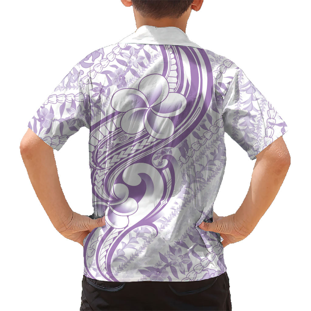 Hawaii Plumeria Lokelani Pikake Lei Family Matching Tank Maxi Dress and Hawaiian Shirt Poni Polynesian Tattoo LT9 - Polynesian Pride