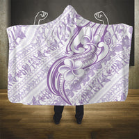 Hawaii Plumeria Lokelani Pikake Lei Hooded Blanket Poni Polynesian Tattoo LT9 - Polynesian Pride