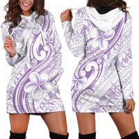 Hawaii Plumeria Lokelani Pikake Lei Hoodie Dress Poni Polynesian Tattoo LT9 - Polynesian Pride