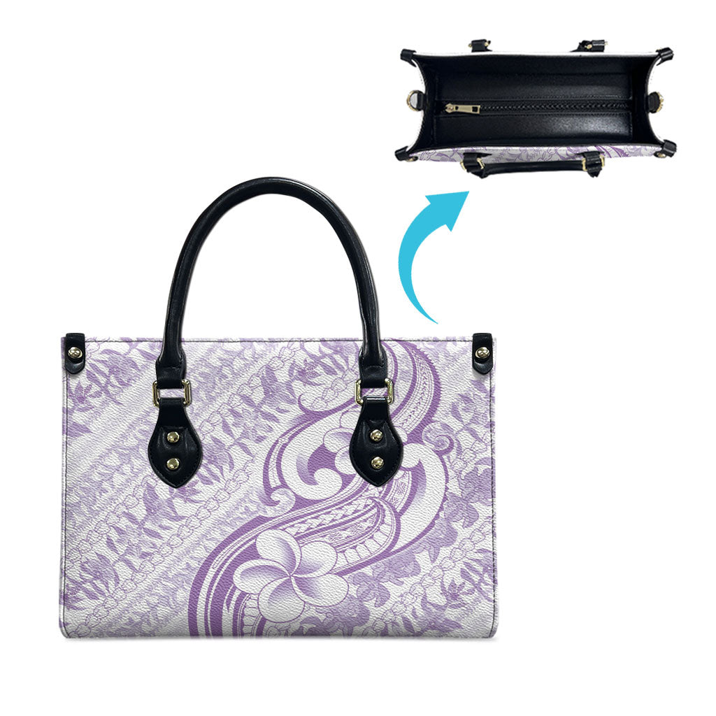 Hawaii Plumeria Lokelani Pikake Lei Leather Bag Poni Polynesian Tattoo