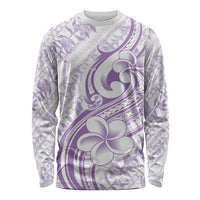 Hawaii Plumeria Lokelani Pikake Lei Long Sleeve Shirt Poni Polynesian Tattoo