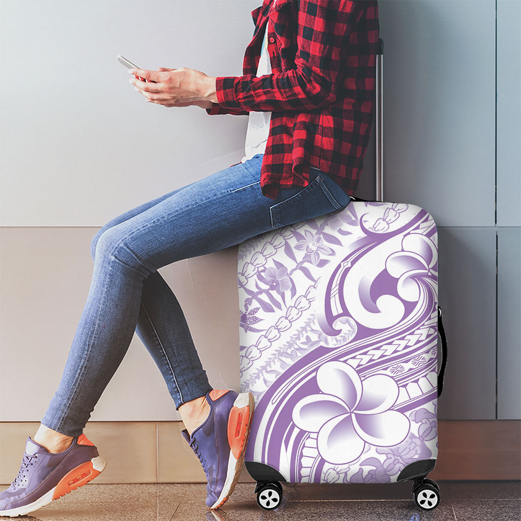 Hawaii Plumeria Lokelani Pikake Lei Luggage Cover Poni Polynesian Tattoo