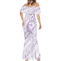 Hawaii Plumeria Lokelani Pikake Lei Mermaid Dress Poni Polynesian Tattoo LT9 - Polynesian Pride