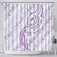 Hawaii Plumeria Lokelani Pikake Lei Shower Curtain Poni Polynesian Tattoo