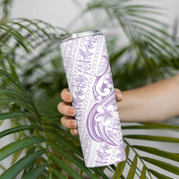 Hawaii Plumeria Lokelani Pikake Lei Skinny Tumbler Poni Polynesian Tattoo LT9 - Polynesian Pride
