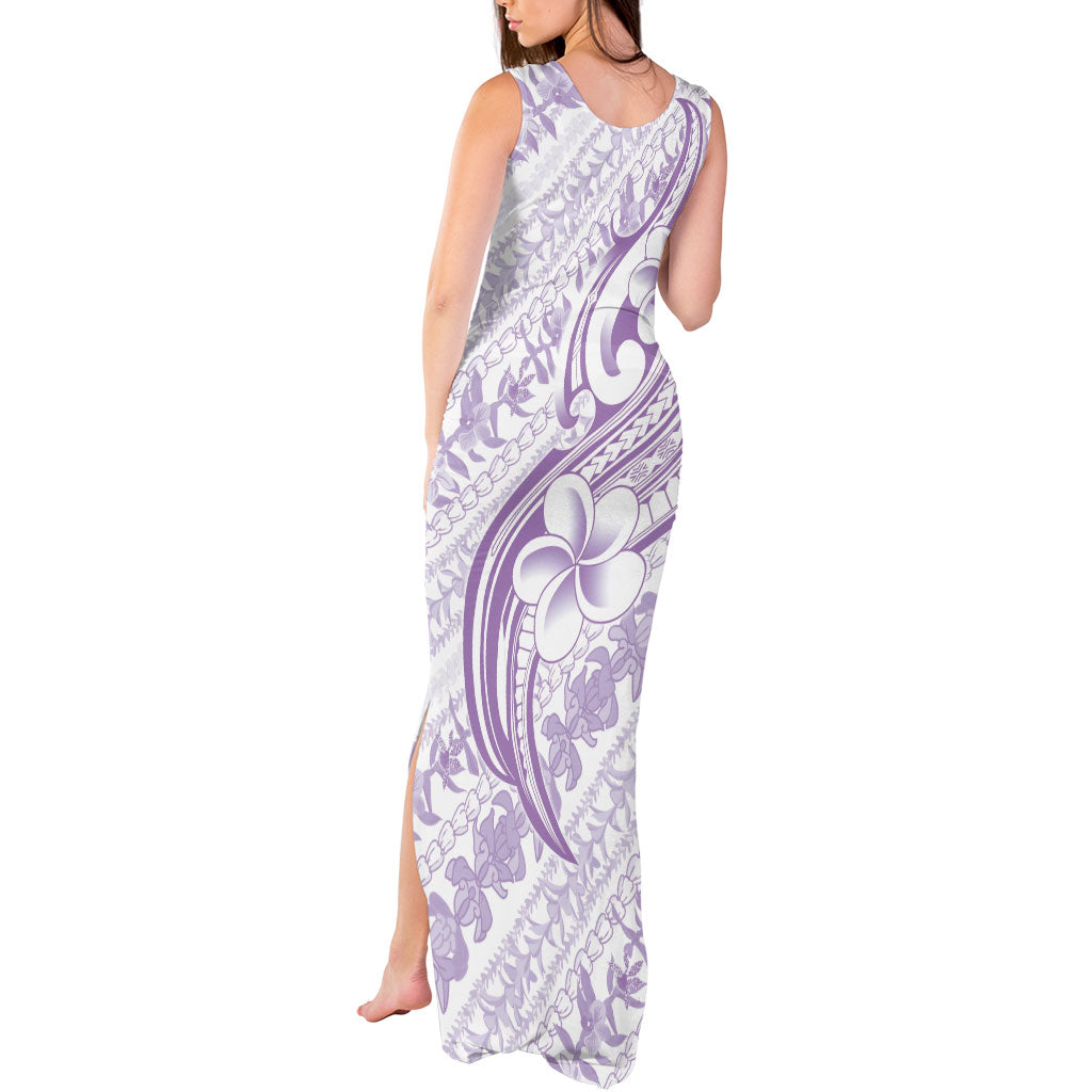 Hawaii Plumeria Lokelani Pikake Lei Tank Maxi Dress Poni Polynesian Tattoo