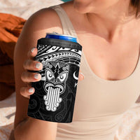 New Zealand Te Reo Maori 4 in 1 Can Cooler Tumbler Kia Kaha Maori Language Week Black Style LT9 - Polynesian Pride
