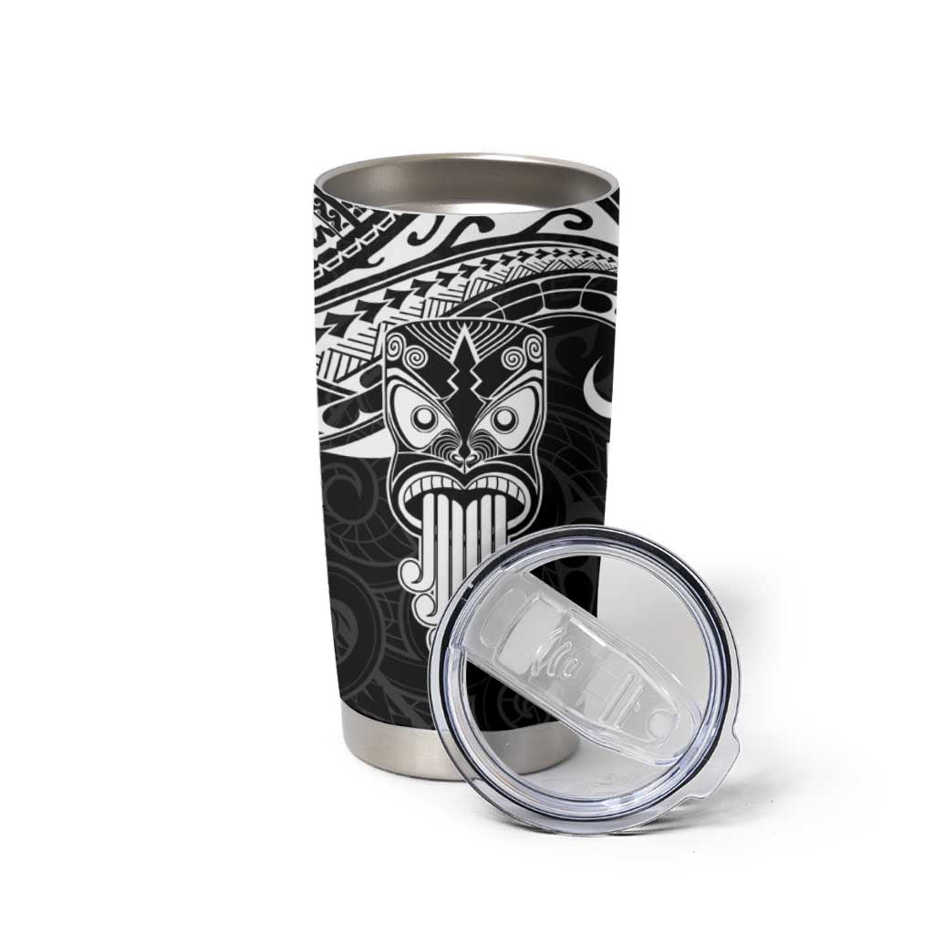 New Zealand Te Reo Maori Tumbler Cup Kia Kaha Maori Language Week Black Style LT9 - Polynesian Pride