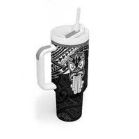 New Zealand Te Reo Maori Tumbler With Handle Kia Kaha Maori Language Week Black Style LT9 - Polynesian Pride