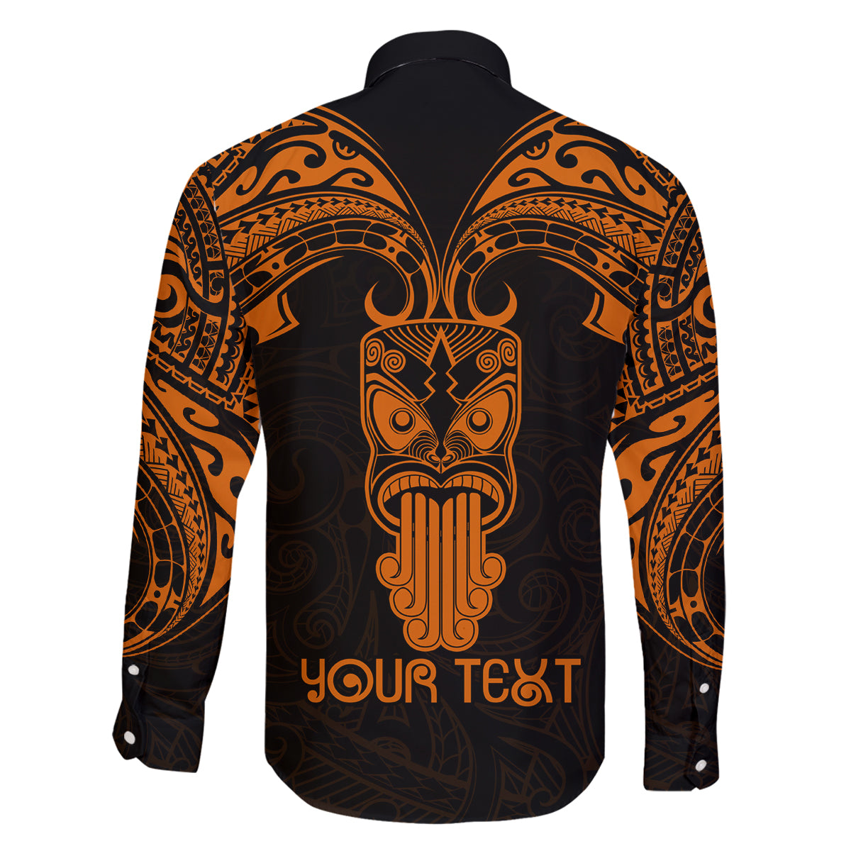 Personalised New Zealand Te Reo Maori Family Matching Off Shoulder Short Dress and Hawaiian Shirt Kia Kaha Maori Language Week Gold Style LT9 - Polynesian Pride