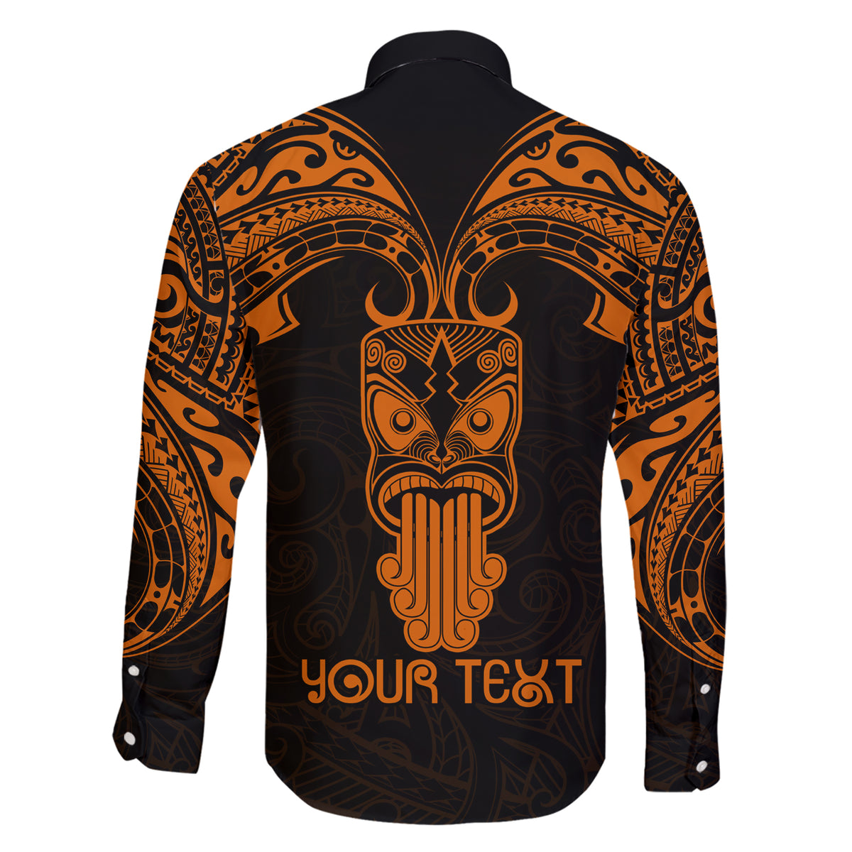 Personalised New Zealand Te Reo Maori Family Matching Short Sleeve Bodycon Dress and Hawaiian Shirt Kia Kaha Maori Language Week Gold Style LT9 - Polynesian Pride