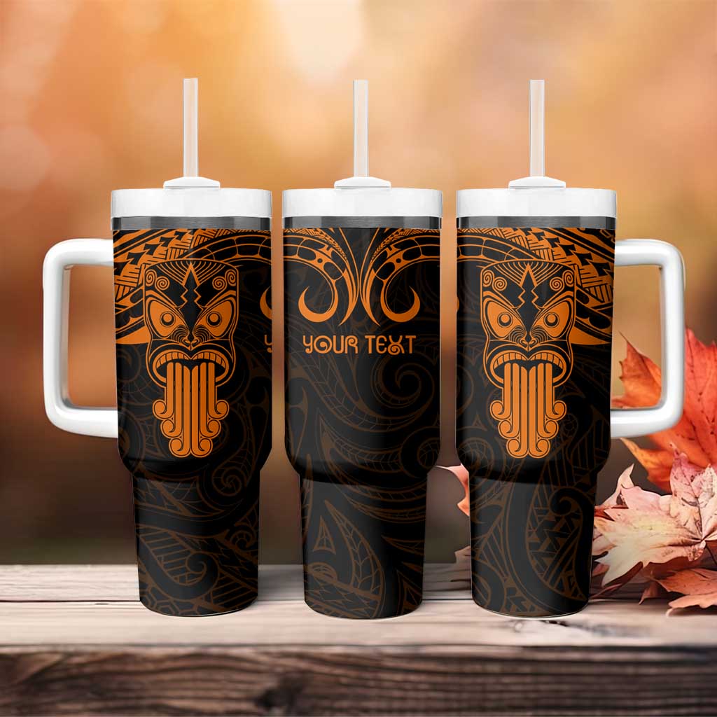 Personalised New Zealand Te Reo Maori Tumbler With Handle Kia Kaha Maori Language Week Gold Style LT9 - Polynesian Pride