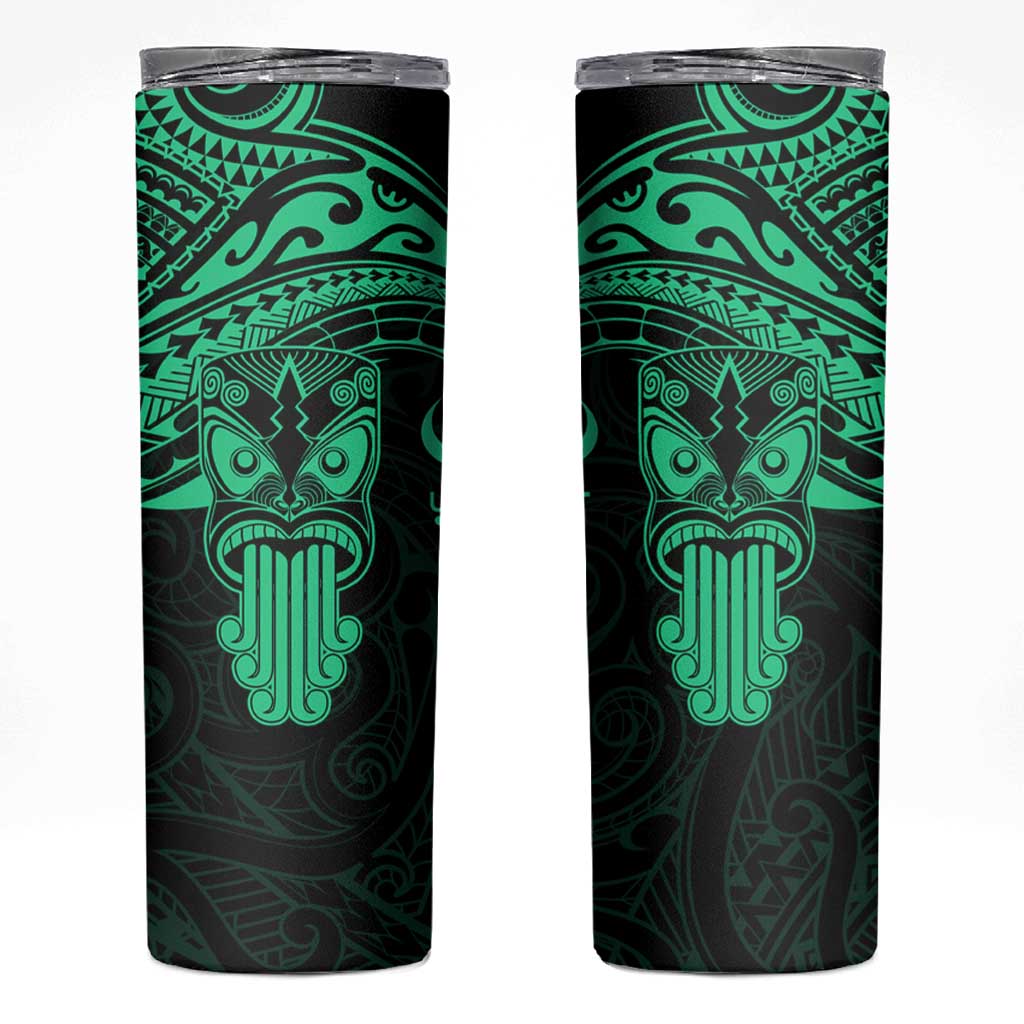 Personalised New Zealand Te Reo Maori Skinny Tumbler Kia Kaha Maori Language Week Green Style LT9 Green - Polynesian Pride