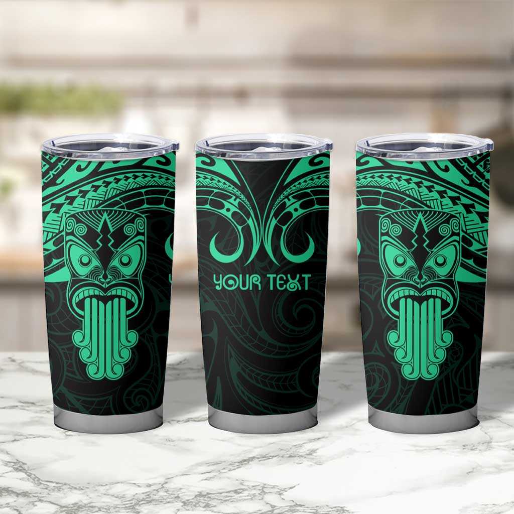 Personalised New Zealand Te Reo Maori Tumbler Cup Kia Kaha Maori Language Week Green Style LT9 - Polynesian Pride