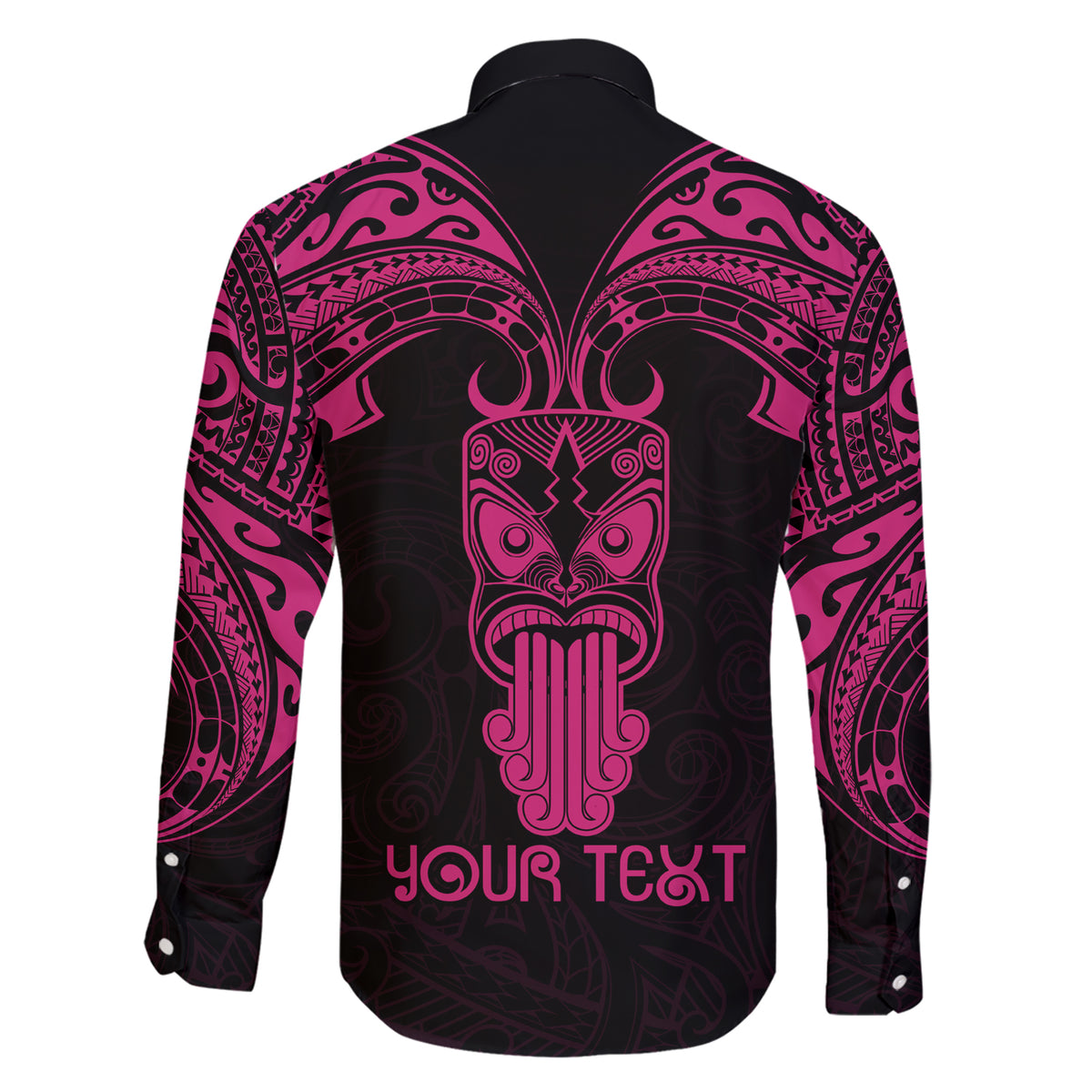 Personalised New Zealand Te Reo Maori Family Matching Short Sleeve Bodycon Dress and Hawaiian Shirt Kia Kaha Maori Language Week Pink Style LT9 - Polynesian Pride