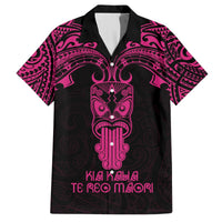 Personalised New Zealand Te Reo Maori Hawaiian Shirt Kia Kaha Maori Language Week Pink Style LT9 Pink - Polynesian Pride