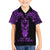Personalised New Zealand Te Reo Maori Family Matching Tank Maxi Dress and Hawaiian Shirt Kia Kaha Maori Language Week Purple Style LT9 Son's Shirt Purple - Polynesian Pride