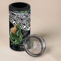 Personalised Maori Manaia 4 in 1 Can Cooler Tumbler New Zealand Tribal Hei Matau Papua Shell LT9 - Polynesian Pride