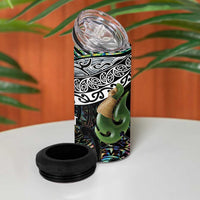Personalised Maori Manaia 4 in 1 Can Cooler Tumbler New Zealand Tribal Hei Matau Papua Shell LT9 - Polynesian Pride