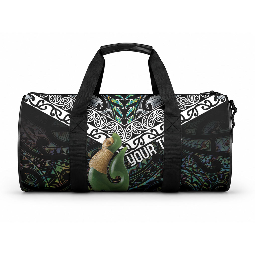 Personalised Maori Manaia Duffle Bag New Zealand Tribal Hei Matau Papua Shell LT9 One size Green - Polynesian Pride