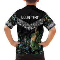 Personalised Maori Manaia Family Matching Long Sleeve Bodycon Dress and Hawaiian Shirt New Zealand Tribal Hei Matau Papua Shell LT9 - Polynesian Pride
