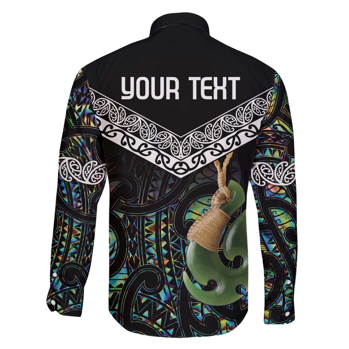 Personalised Maori Manaia Family Matching Off Shoulder Short Dress and Hawaiian Shirt New Zealand Tribal Hei Matau Papua Shell LT9 - Polynesian Pride