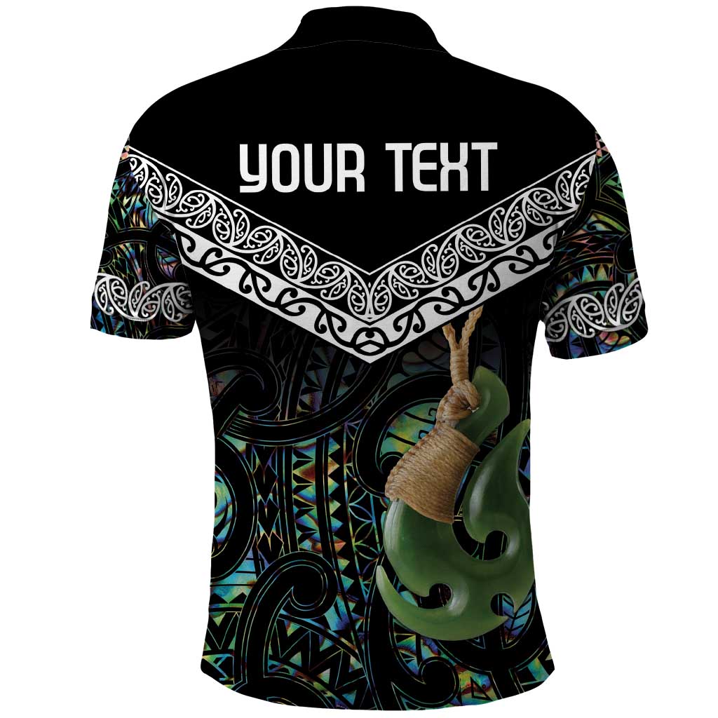 Personalised Maori Manaia Polo Shirt New Zealand Tribal Hei Matau Papua Shell LT9 - Polynesian Pride