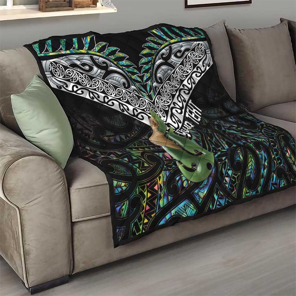 Personalised Maori Manaia Quilt New Zealand Tribal Hei Matau Papua Shell