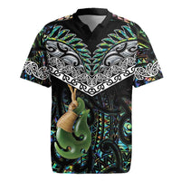 Personalised Maori Manaia Rugby Jersey New Zealand Tribal Hei Matau Papua Shell LT9 Green - Polynesian Pride