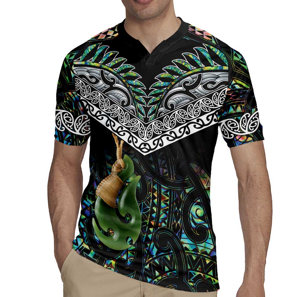Personalised Maori Manaia Rugby Jersey New Zealand Tribal Hei Matau Papua Shell LT9 - Polynesian Pride