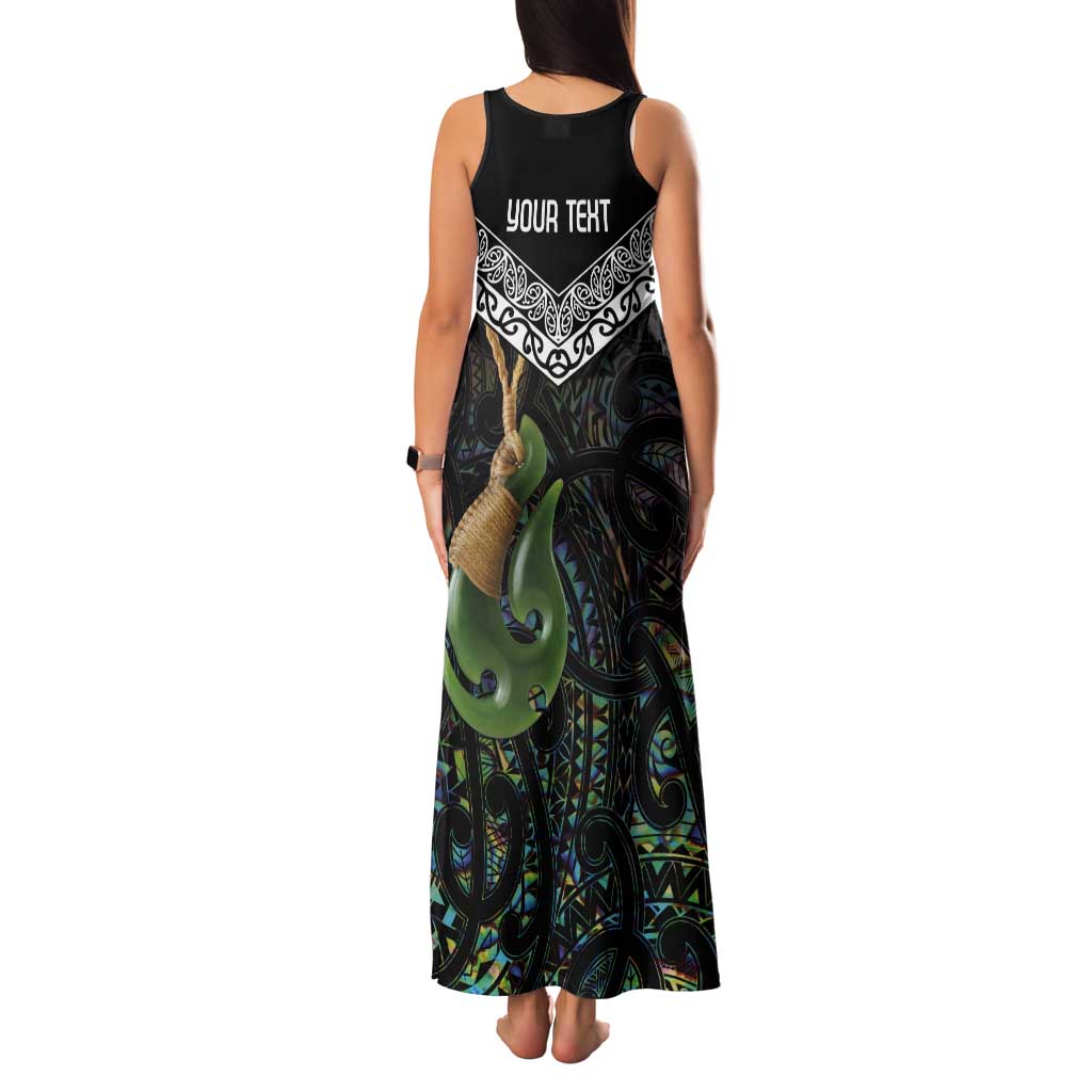 Personalised Maori Manaia Tank Maxi Dress New Zealand Tribal Hei Matau Papua Shell LT9 - Polynesian Pride