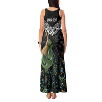 Personalised Maori Manaia Tank Maxi Dress New Zealand Tribal Hei Matau Papua Shell LT9 - Polynesian Pride