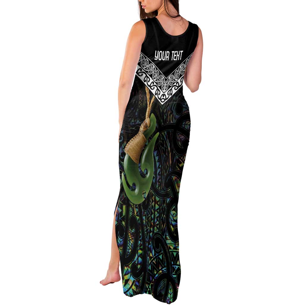 Personalised Maori Manaia Tank Maxi Dress New Zealand Tribal Hei Matau Papua Shell LT9 - Polynesian Pride