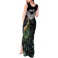 Personalised Maori Manaia Tank Maxi Dress New Zealand Tribal Hei Matau Papua Shell LT9 - Polynesian Pride