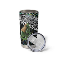 Personalised Maori Manaia Tumbler Cup New Zealand Tribal Hei Matau Papua Shell LT9 - Polynesian Pride