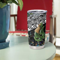 Personalised Maori Manaia Tumbler Cup New Zealand Tribal Hei Matau Papua Shell LT9 - Polynesian Pride