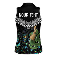 Personalised Maori Manaia Women Sleeveless Polo Shirt New Zealand Tribal Hei Matau Papua Shell LT9 - Polynesian Pride